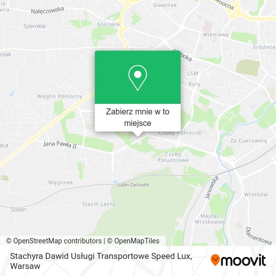 Mapa Stachyra Dawid Usługi Transportowe Speed Lux