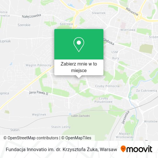 Mapa Fundacja Innovatio im. dr. Krzysztofa Żuka