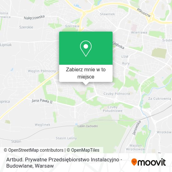 Mapa Artbud. Prywatne Przedsiębiorstwo Instalacyjno - Budowlane