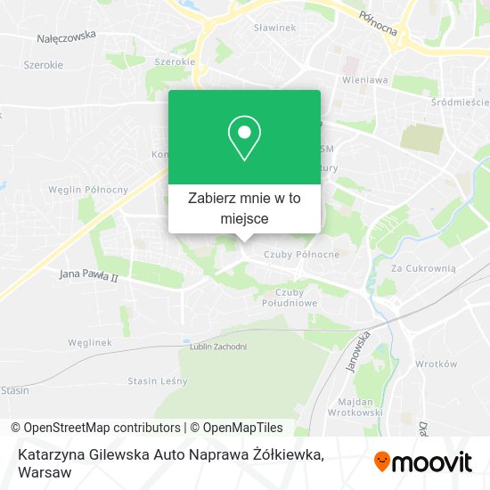 Mapa Katarzyna Gilewska Auto Naprawa Żółkiewka