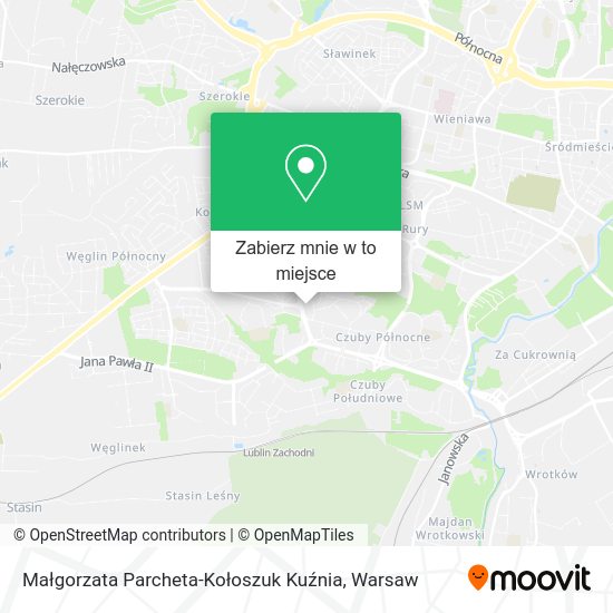 Mapa Małgorzata Parcheta-Kołoszuk Kuźnia