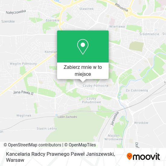 Mapa Kancelaria Radcy Prawnego Paweł Janiszewski