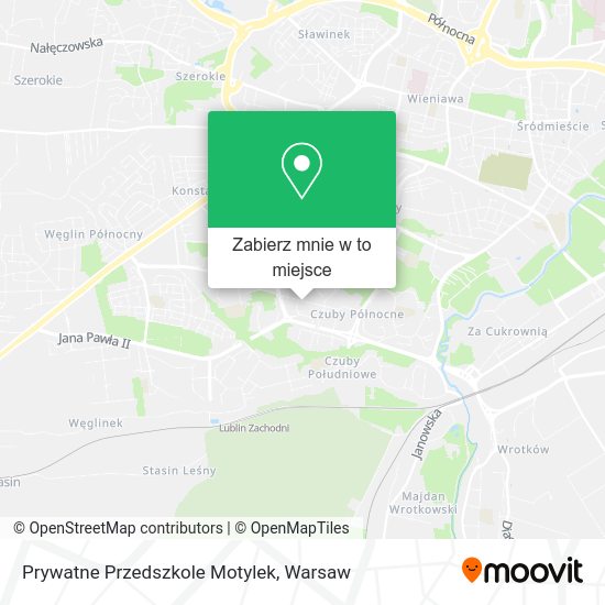 Mapa Prywatne Przedszkole Motylek