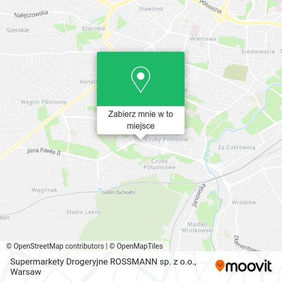 Mapa Supermarkety Drogeryjne ROSSMANN sp. z o.o.