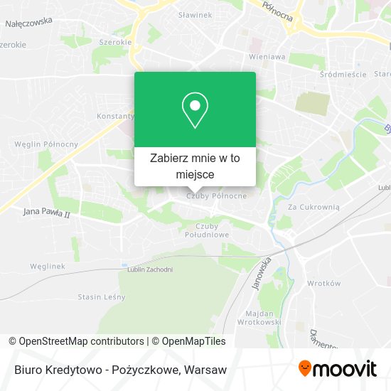 Mapa Biuro Kredytowo - Pożyczkowe