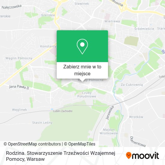 Mapa Rodzina. Stowarzyszenie Trzeźwości Wzajemnej Pomocy