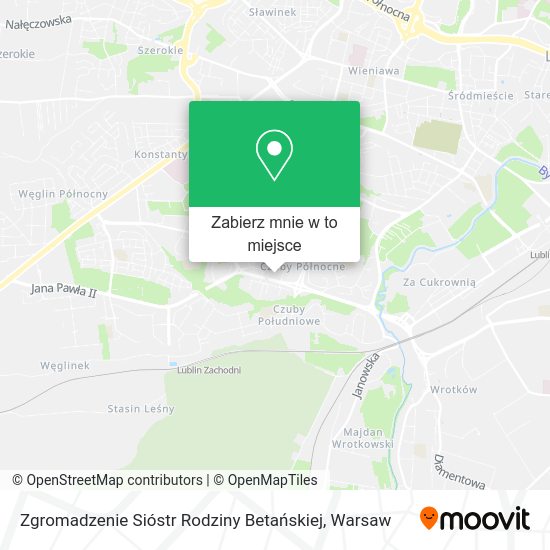 Mapa Zgromadzenie Sióstr Rodziny Betańskiej