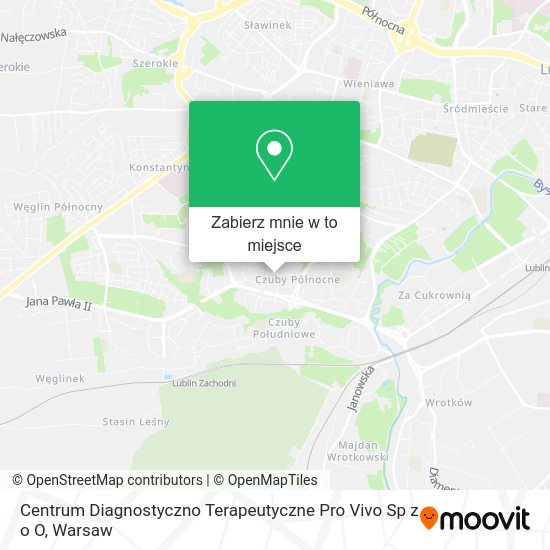 Mapa Centrum Diagnostyczno Terapeutyczne Pro Vivo Sp z o O