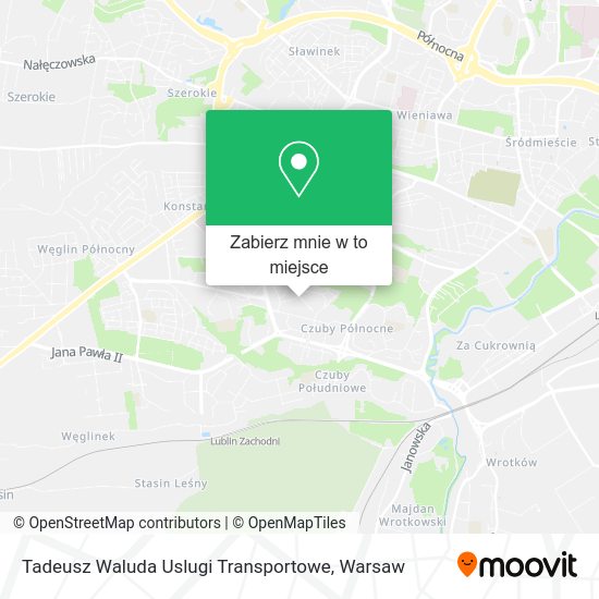 Mapa Tadeusz Waluda Uslugi Transportowe