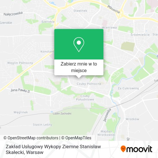 Mapa Zakład Usługowy Wykopy Ziemne Stanisław Skałecki