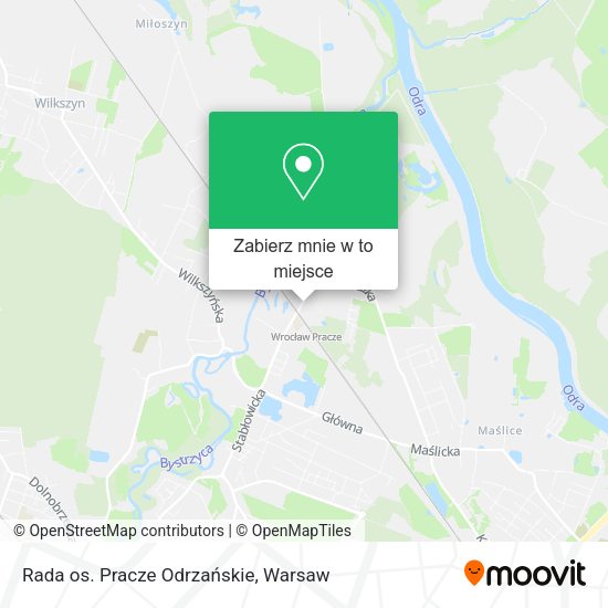 Mapa Rada os. Pracze Odrzańskie