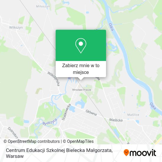 Mapa Centrum Edukacji Szkolnej Bielecka Małgorzata