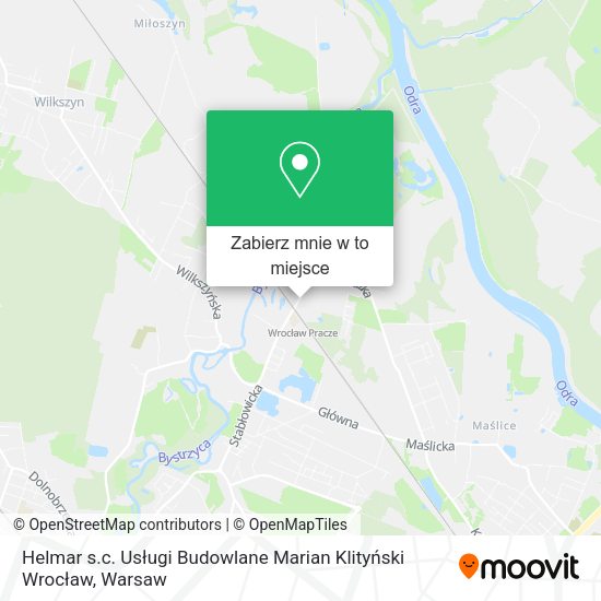 Mapa Helmar s.c. Usługi Budowlane Marian Klityński Wrocław