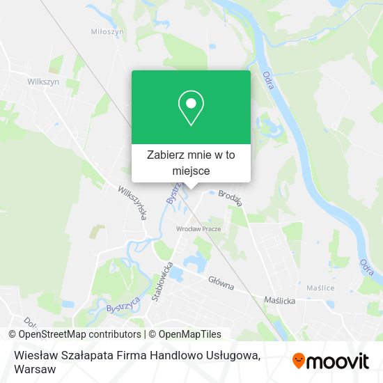 Mapa Wiesław Szałapata Firma Handlowo Usługowa