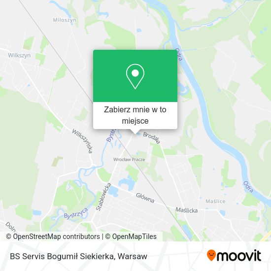 Mapa BS Servis Bogumił Siekierka