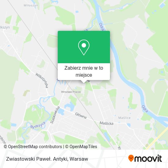 Mapa Zwiastowski Paweł. Antyki