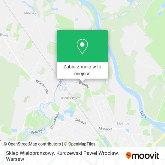 Mapa Sklep Wielobranzowy. Kurczewski Pawel Wroclaw