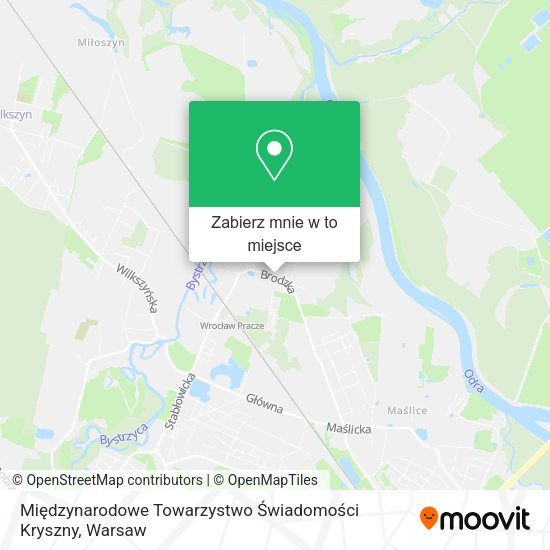 Mapa Międzynarodowe Towarzystwo Świadomości Kryszny