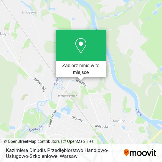 Mapa Kazimiera Dinudis Przediębiorstwo Handlowo-Usługowo-Szkoleniowe