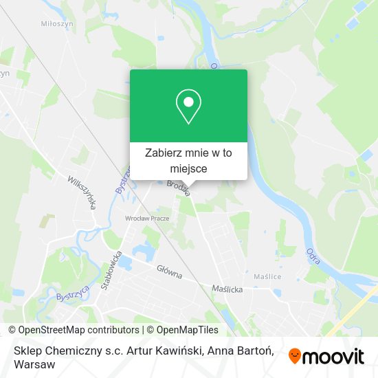 Mapa Sklep Chemiczny s.c. Artur Kawiński, Anna Bartoń