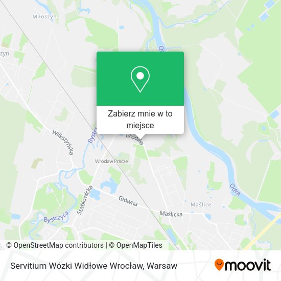 Mapa Servitium Wózki Widłowe Wrocław