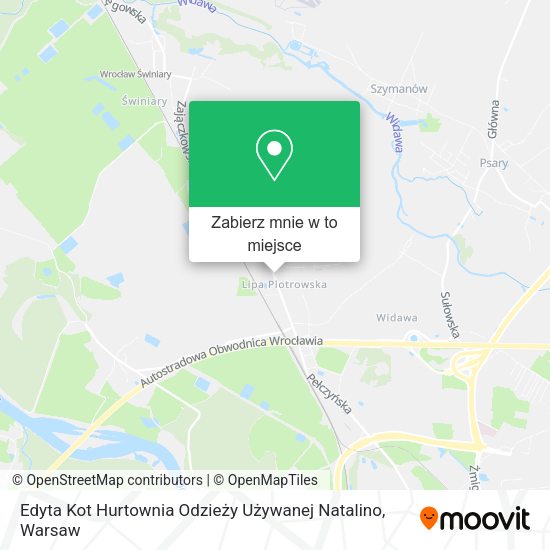 Mapa Edyta Kot Hurtownia Odzieży Używanej Natalino