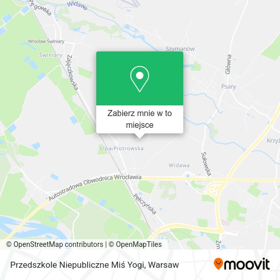 Mapa Przedszkole Niepubliczne Miś Yogi