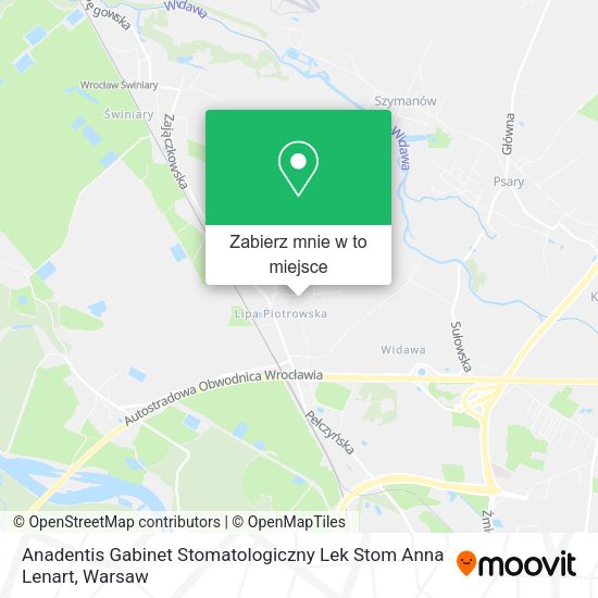 Mapa Anadentis Gabinet Stomatologiczny Lek Stom Anna Lenart