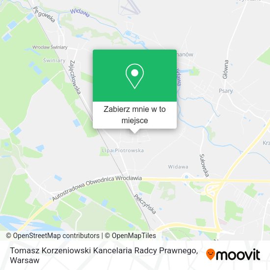 Mapa Tomasz Korzeniowski Kancelaria Radcy Prawnego