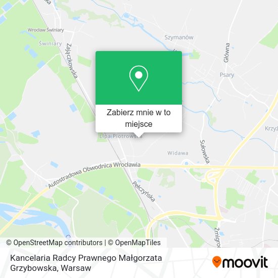 Mapa Kancelaria Radcy Prawnego Małgorzata Grzybowska