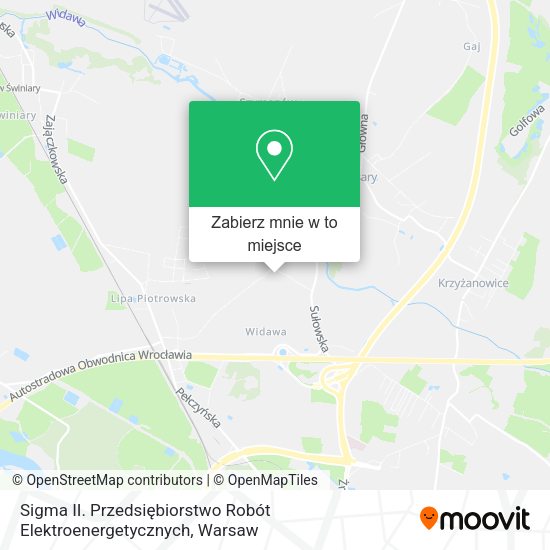 Mapa Sigma II. Przedsiębiorstwo Robót Elektroenergetycznych