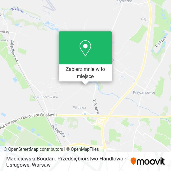 Mapa Maciejewski Bogdan. Przedsiębiorstwo Handlowo - Usługowe