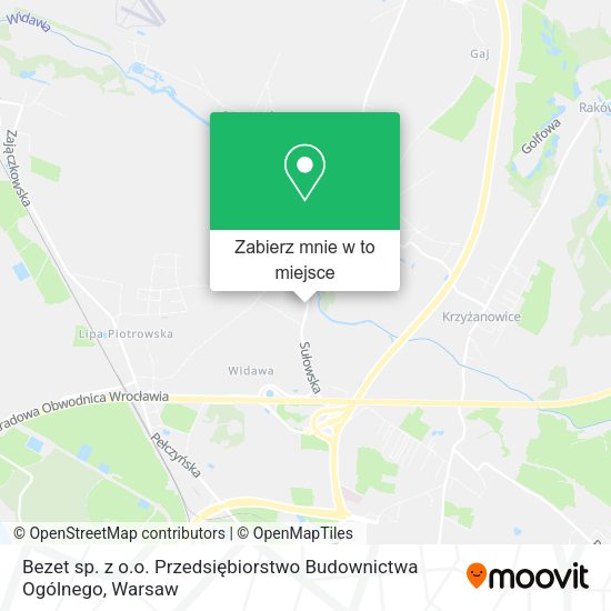 Mapa Bezet sp. z o.o. Przedsiębiorstwo Budownictwa Ogólnego