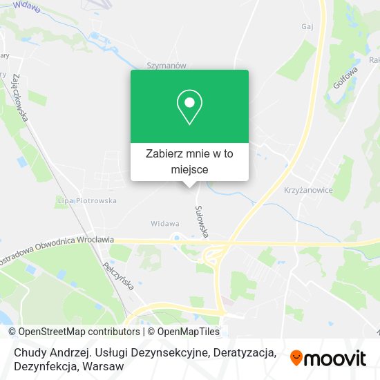 Mapa Chudy Andrzej. Usługi Dezynsekcyjne, Deratyzacja, Dezynfekcja