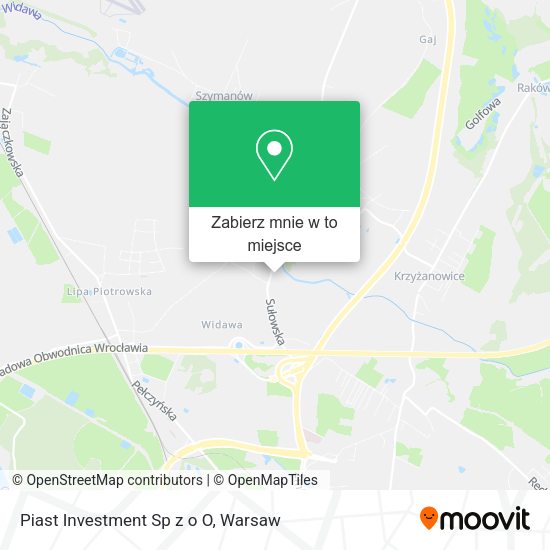 Mapa Piast Investment Sp z o O