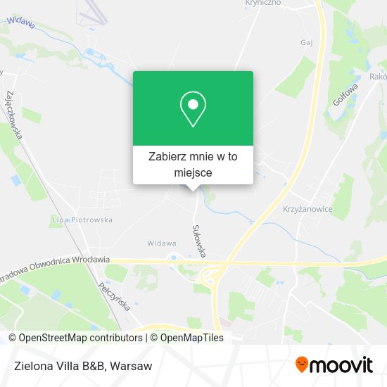 Mapa Zielona Villa B&B