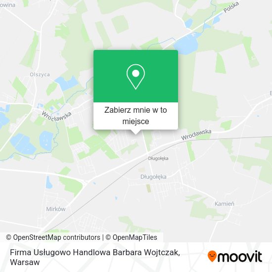 Mapa Firma Usługowo Handlowa Barbara Wojtczak