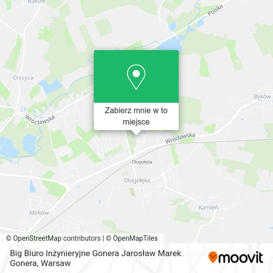 Mapa Big Biuro Inżynieryjne Gonera Jarosław Marek Gonera