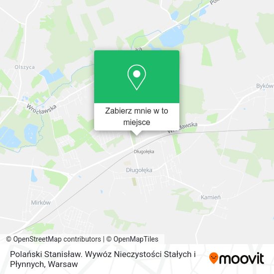 Mapa Polański Stanisław. Wywóz Nieczystości Stałych i Płynnych