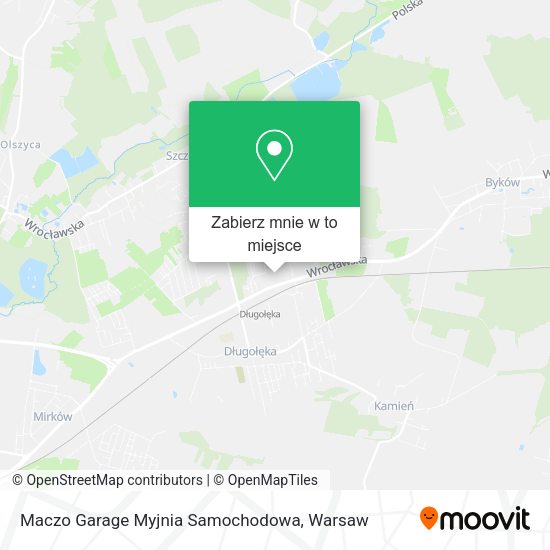 Mapa Maczo Garage Myjnia Samochodowa