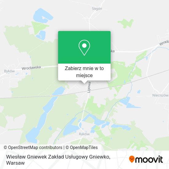 Mapa Wiesław Gniewek Zakład Usługowy Gniewko