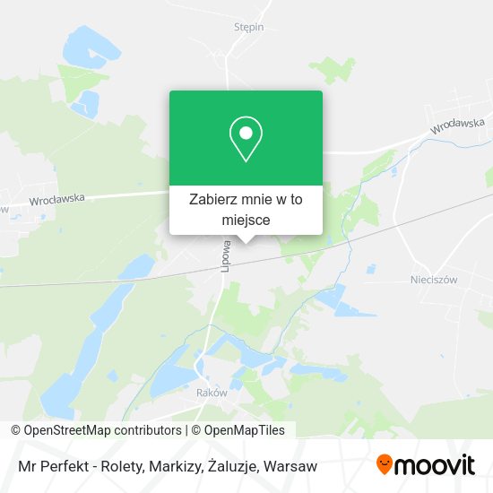 Mapa Mr Perfekt - Rolety, Markizy, Żaluzje