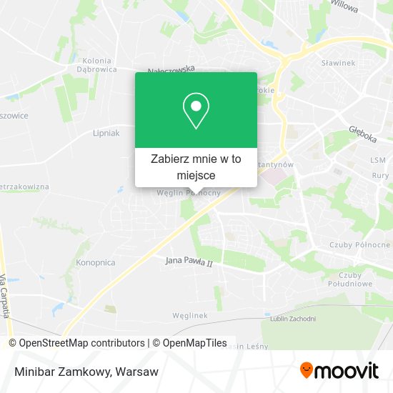 Mapa Minibar Zamkowy