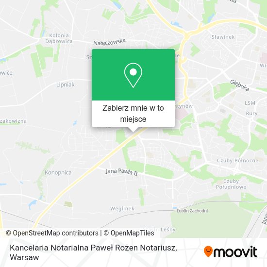 Mapa Kancelaria Notarialna Paweł Rożen Notariusz