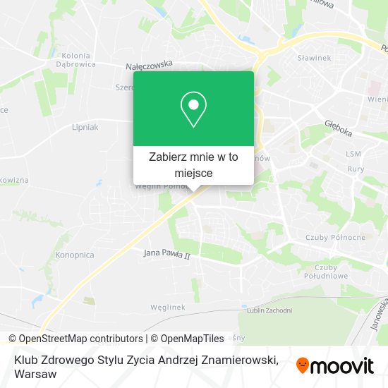 Mapa Klub Zdrowego Stylu Zycia Andrzej Znamierowski