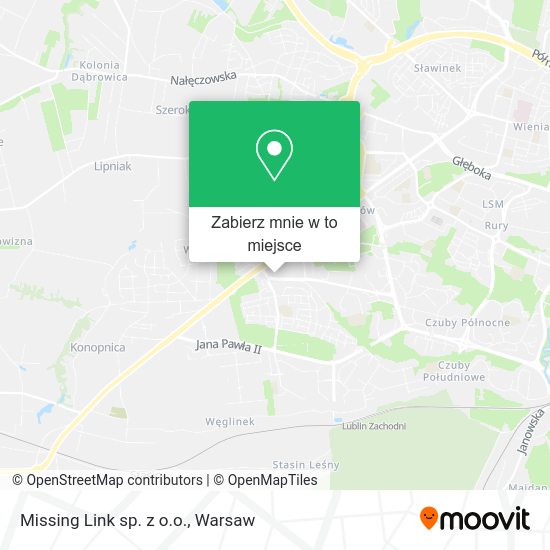 Mapa Missing Link sp. z o.o.