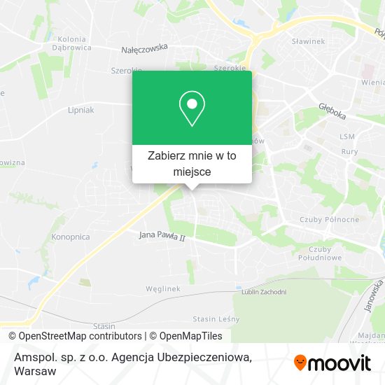 Mapa Amspol. sp. z o.o. Agencja Ubezpieczeniowa