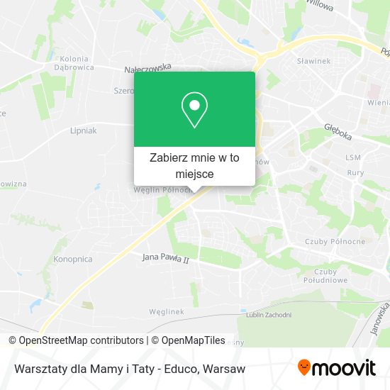 Mapa Warsztaty dla Mamy i Taty - Educo