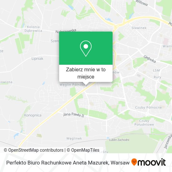 Mapa Perfekto Biuro Rachunkowe Aneta Mazurek