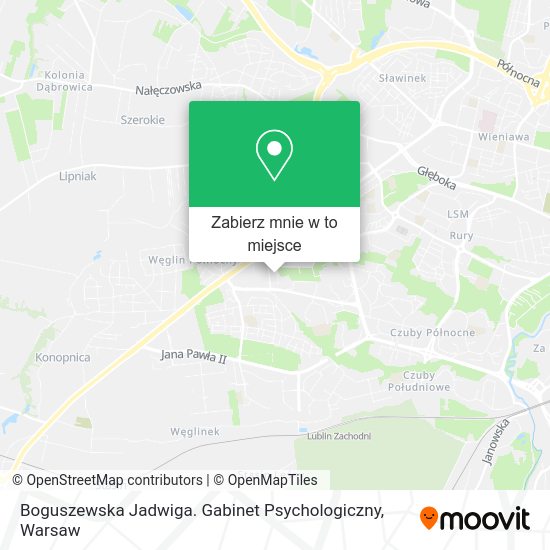 Mapa Boguszewska Jadwiga. Gabinet Psychologiczny